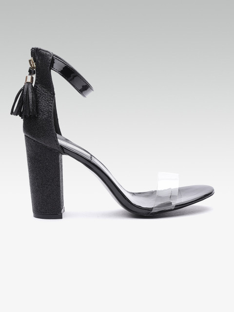 

ELLE Women Transparent Solid Mid-Top Heels