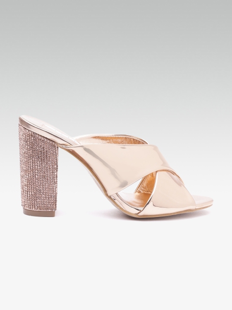 

ELLE Women Rose Gold Solid Peep Toes