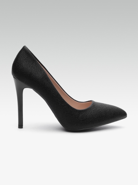 

ELLE Women Black Textured Pumps