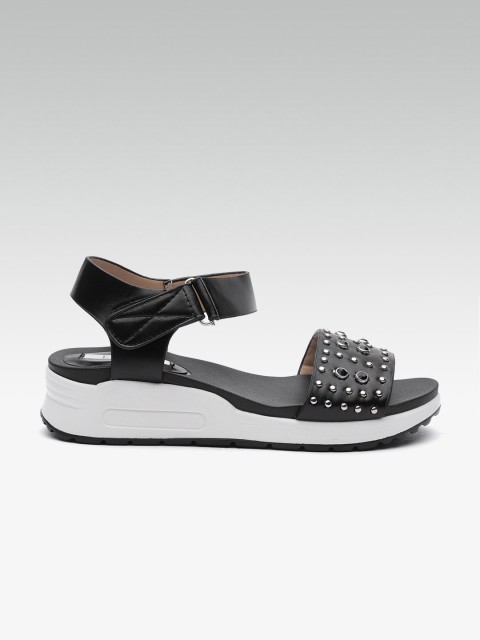 

ELLE Women Black Studded Sandals