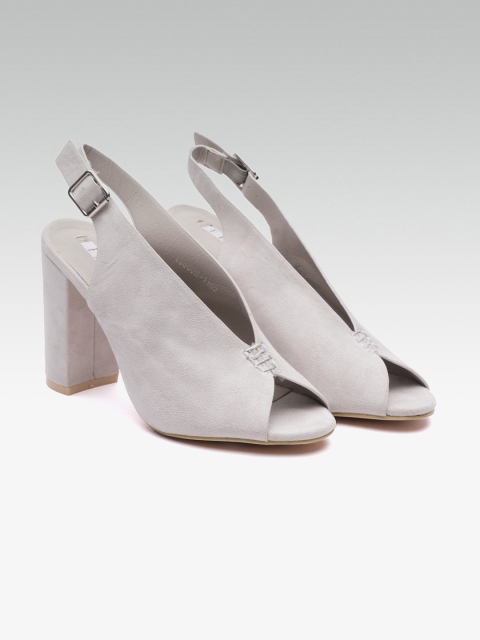 

ELLE Women Grey Solid Peep Toes