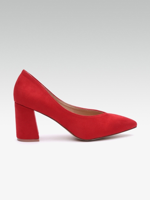 

ELLE Women Red Solid Pumps