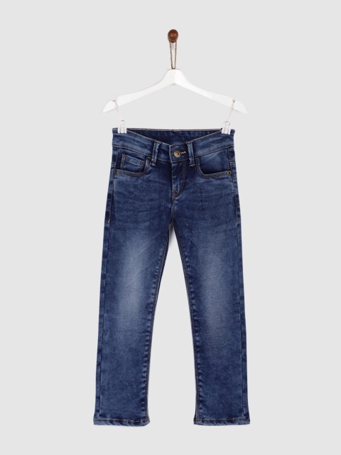 

Yellow Kite Girls Blue Regular Fit Mid-Rise Clean Look Stretchable Jeans