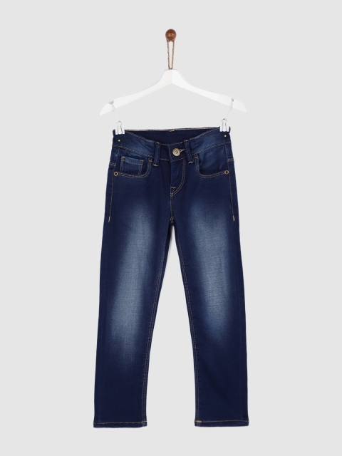 

Yellow Kite Girls Blue Regular Fit Mid-Rise Clean Look Stretchable Jeans