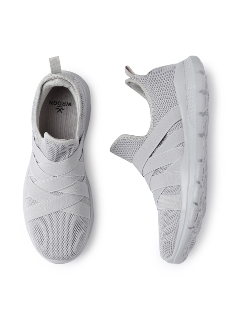 

WROGN Men Grey Slip-On Sneakers