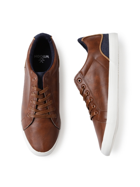 

WROGN Men Tan Brown Sneakers