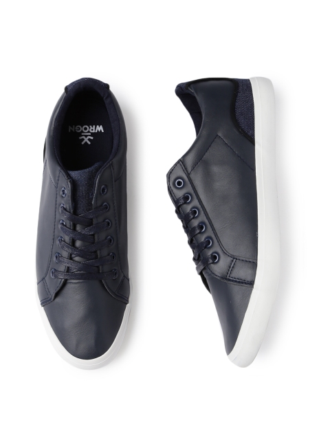 

WROGN Men Navy Blue Sneakers