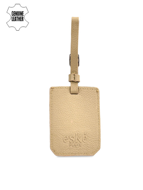 

Eske Men Beige Solid Luggage Tag