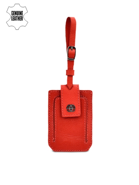 

Eske Red Leather Luggage Tag