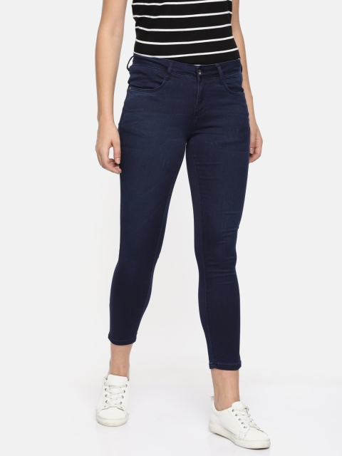 

Kraus Jeans Women K4068 Blue Skinny Fit Mid-Rise Clean Look Stretchable Jeans