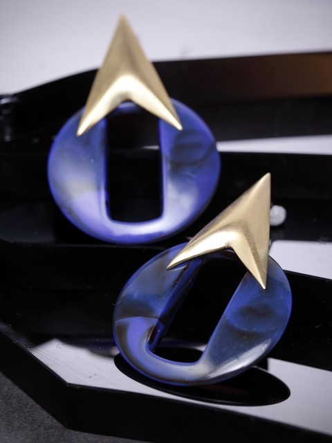 

DIVA WALK Gold-Plated & Blue Contemporary Handcrafted Drop Earrings