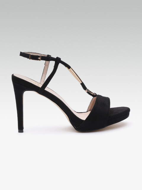 

Carlton London Women Black Solid Heels