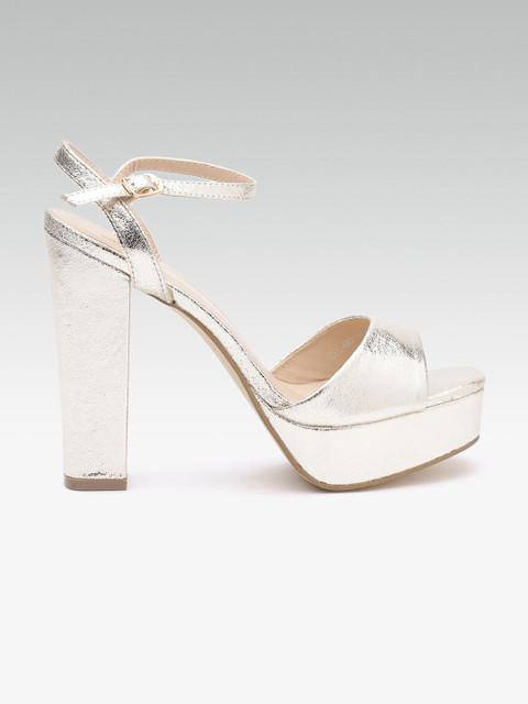 

Carlton London Women Gold-Toned Solid Heels