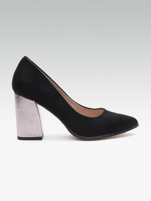 

Carlton London Women Black Solid Pumps