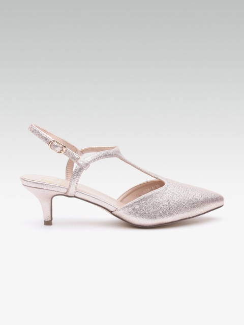 

Carlton London Women Rose Gold Solid Pumps