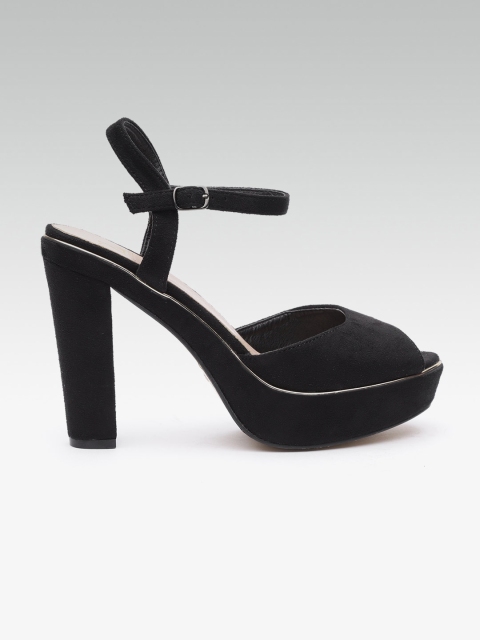 

Carlton London Black Solid Heels