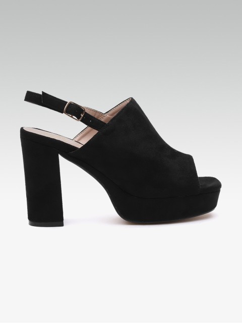 

Carlton London Women Black Solid Heels