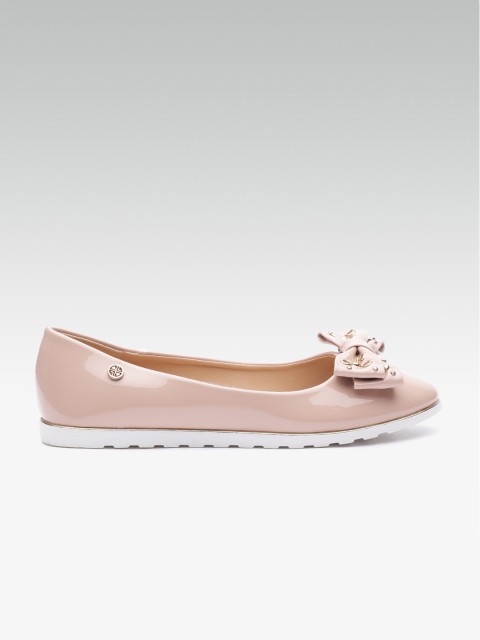 

Carlton London Women Dusty Pink Solid Ballerinas