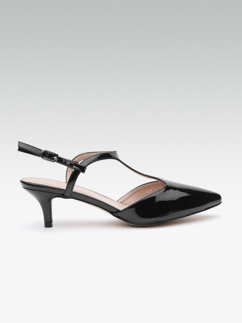 

Carlton London Women Black Solid Pumps