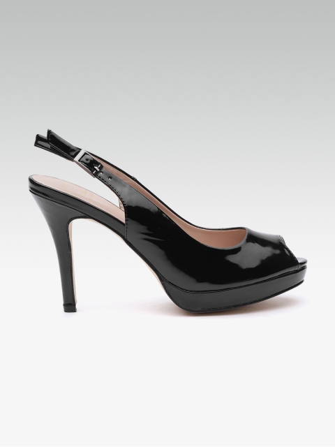 

Carlton London Women Black Solid Peep Toes