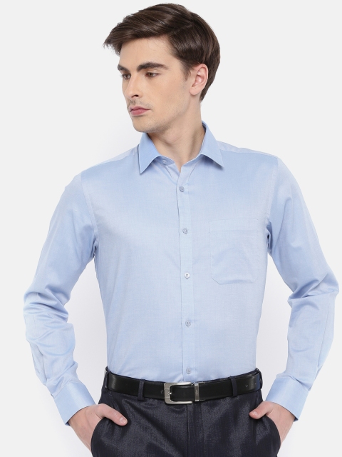 

Raymond Men Blue Contemporary Regular Fit Solid Formal Shirt
