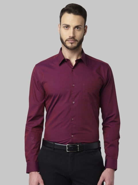 

Park Avenue Men Maroon Slim Fit Solid Formal Shirt