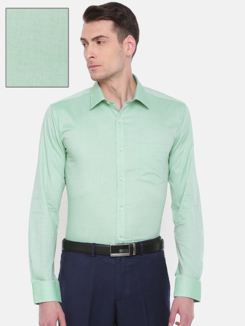 

Park Avenue Men Green Slim Fit Solid Formal Shirt