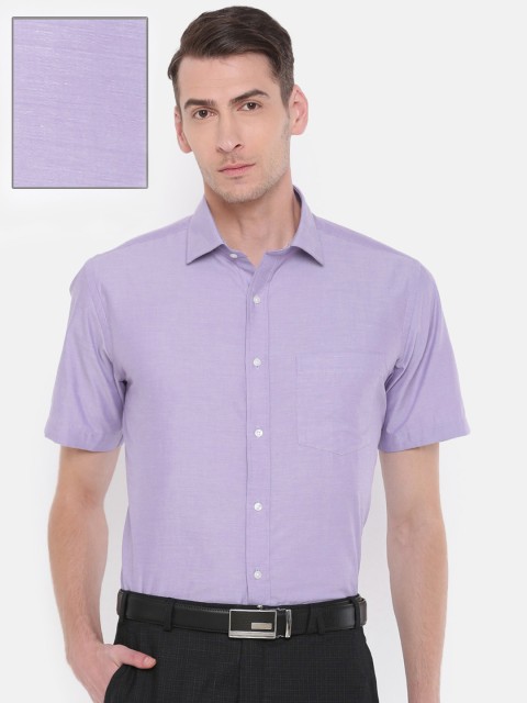

Park Avenue Men Lavender Regular Fit Solid Formal Shirt