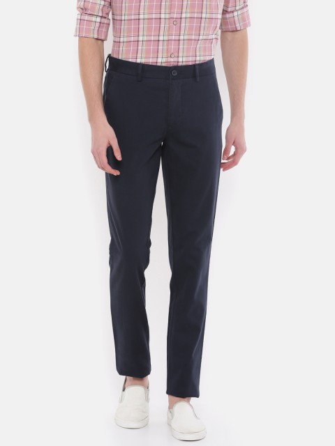 

Park Avenue Men Navy Blue Neo Regular Fit Solid Regular Trousers