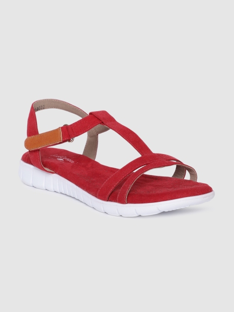 

Lee Cooper Women Red Solid Open Toe Flats