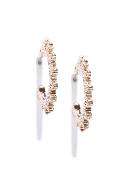 

Accessorize Gold-Toned Circular Half Hoop Earrings