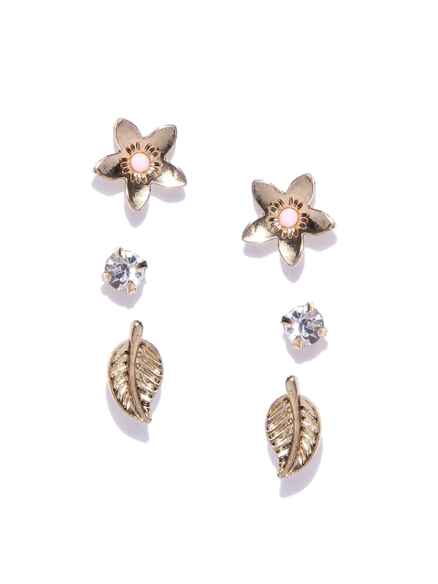 

Accessorize Gold-Toned Set of 3 Studs