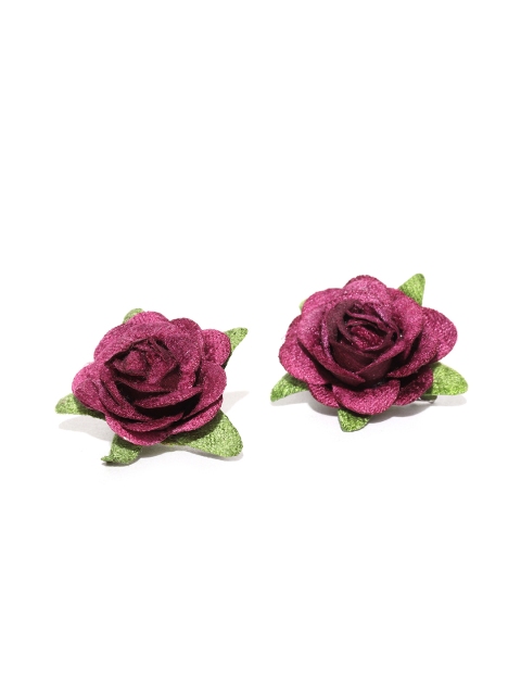 

Accessorize Set of 2 Pink Floral Alligator Hair Clips