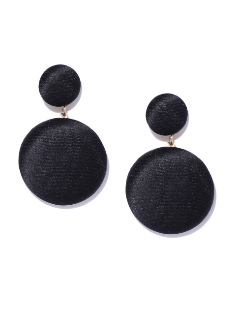 

Accessorize Black Circular Drop Earrings