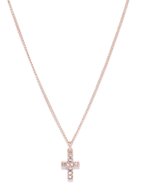 

Accessorize Gold-Toned Stone-Studded Christ Necklace