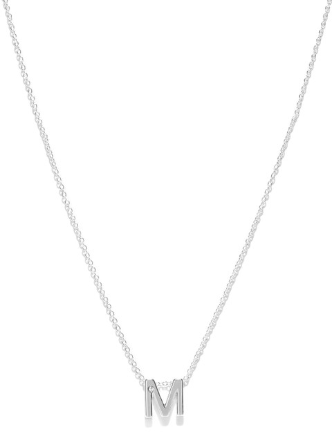 

Accessorize Silver-Toned Necklace with Swarovski Crystal