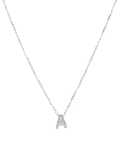 

Accessorize Silver-Toned Necklace With Swarovski Crystal