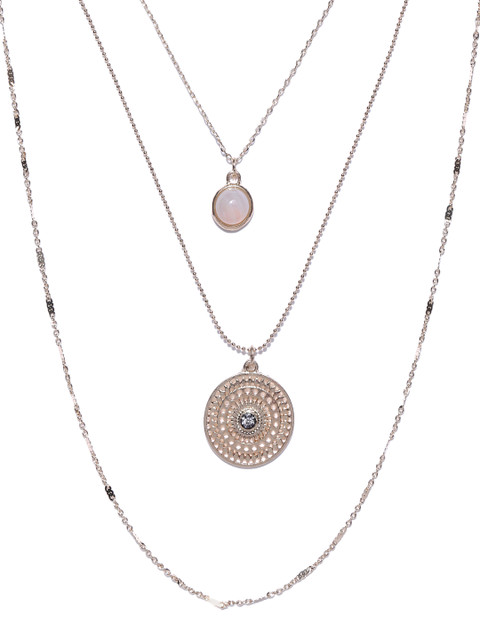 

Accessorize Gold-Toned Stone-Studded Layered Necklace
