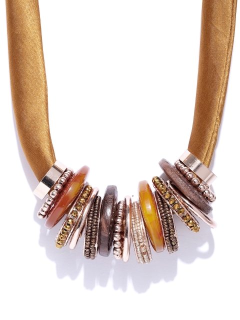 

Accessorize Mustard Brown Necklace
