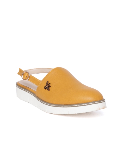 

Allen Solly Women Mustard Yellow Solid Flats