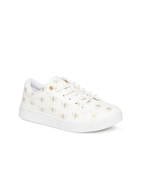 

Allen Solly Women White Printed Sneakers