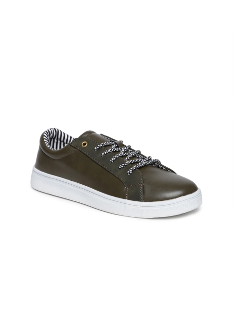 

Allen Solly Women Olive Green Sneakers