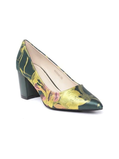 

Allen Solly Women Green Printed Pumps