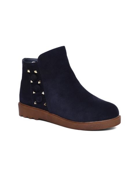 

Ginger by Lifestyle Women Navy Blue Flat Boots