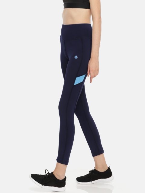 

Proline Active Women Navy Blue Solid Performance Cropped Tights