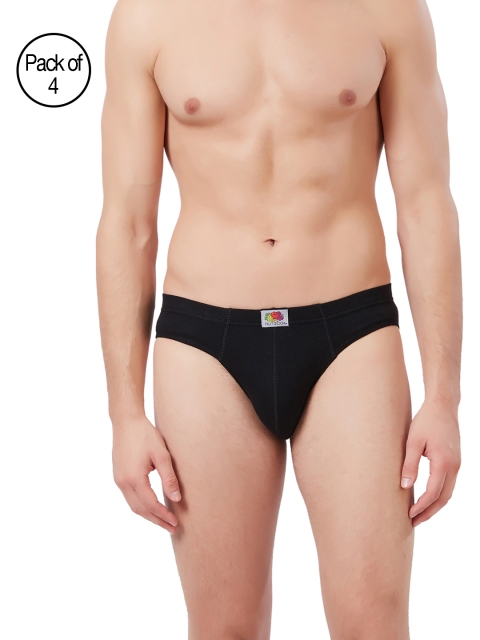 

Fruit of the Loom Men Black Briefs MHB02-4P-C6