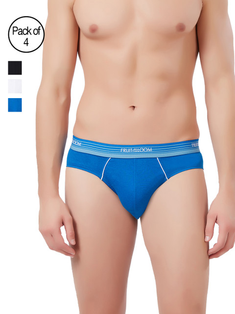 

Fruit of the loom Men Pack Of 4 Briefs MHB05-4P-C1, Multi