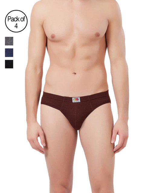

Fruit of the Loom Men Pack of 4 Multicoloured Briefs MHB02-4P-C4, Multi