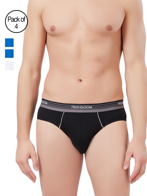 

Fruit of the loom Men Pack Of 4 Briefs MHB05-4P-C1, Multi