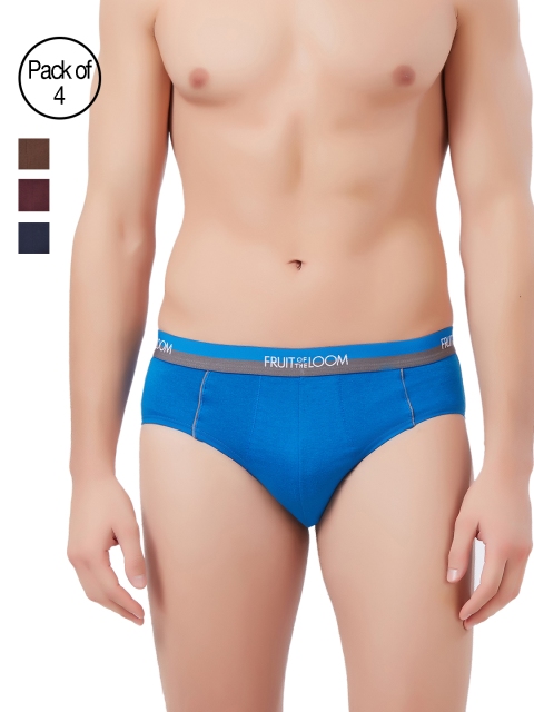 

Fruit of the loom Men Pack Of 4 Briefs MHB03-4P-C4, Multi